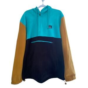 Massive Outdoor Colorblock Fleece Hooded Pullover Mens Size XXL